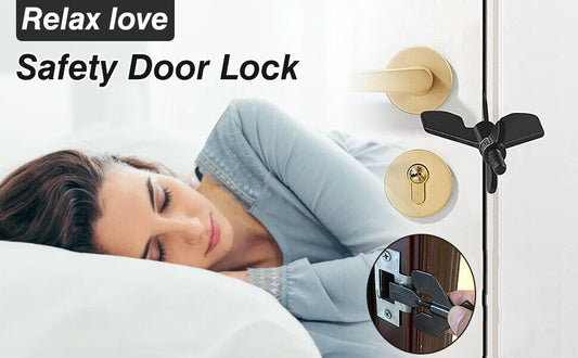 Portable Hotel Door Lock Live Alone Self-Defense Door Stop Travel Anti-theft Door Stopper Childproof Door Lock Safety Home Latch
